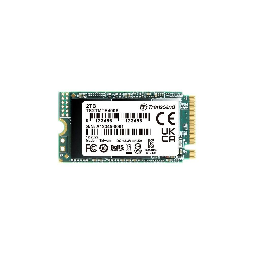 【TS2TMTE400S】 創見 2TB M.2 2242 NVMe PCIe SSD 固態硬碟 封面照片