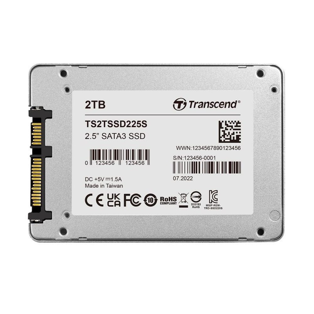 TS2TSSD225S-【TS2TSSD225S】 創見 2TB 225S SATA 3 SSD 固態硬碟 3年保固