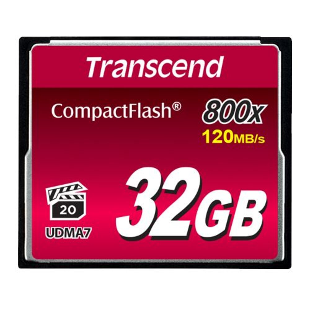 【TS32GCF800】 創見 32GB CF 記憶卡 頂級 MLC 顆粒 800X 支援高階相機 封面照片