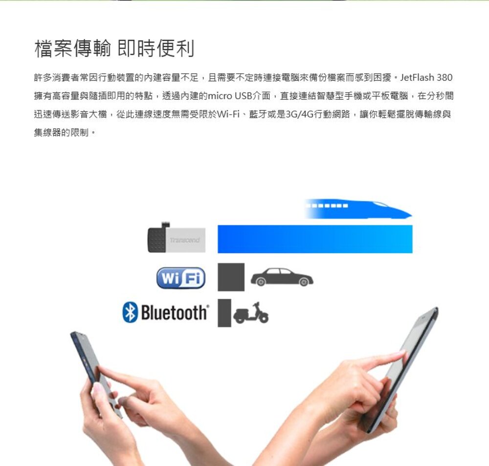 【TS32GJF380S】 創見 32GB JF380 Micro-USB OTG 手機 電腦 兩用 隨身碟-圖片-2