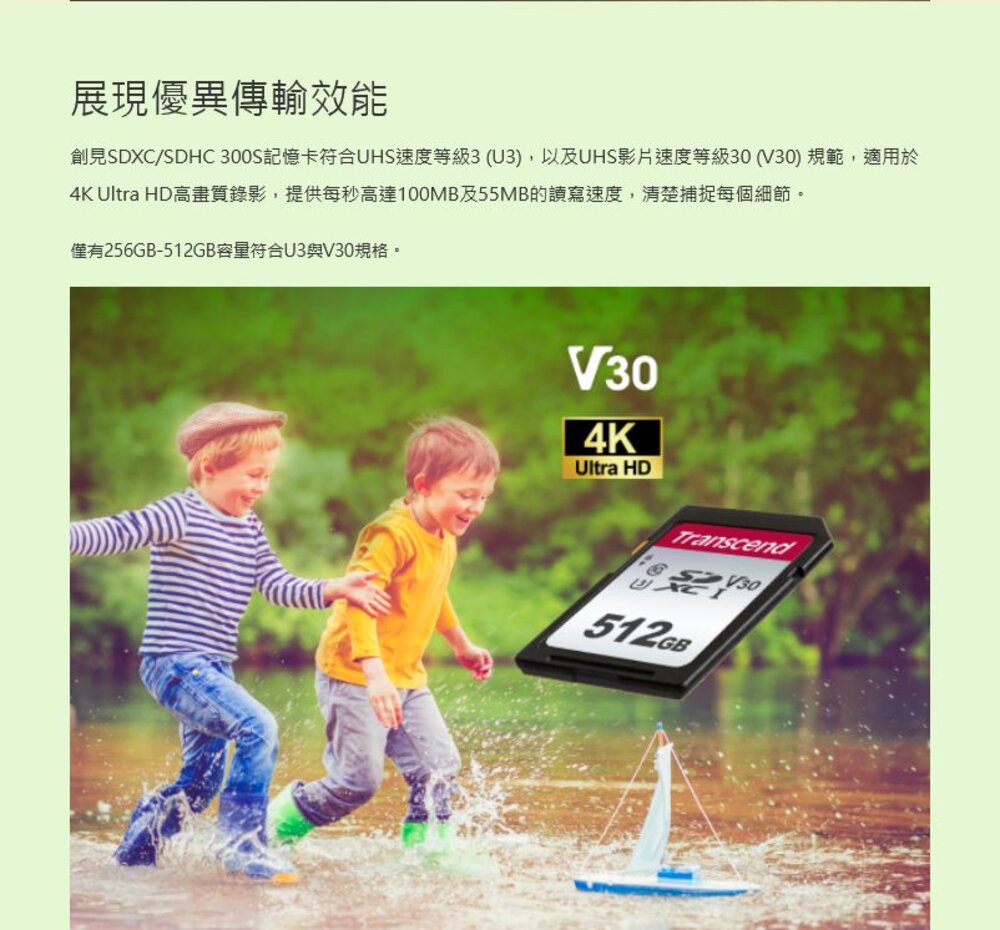 【TS32GSDC300S】 創見 32GB SDHC 記憶卡 大卡 相機用 支援 C10 UHS U1-圖片-3
