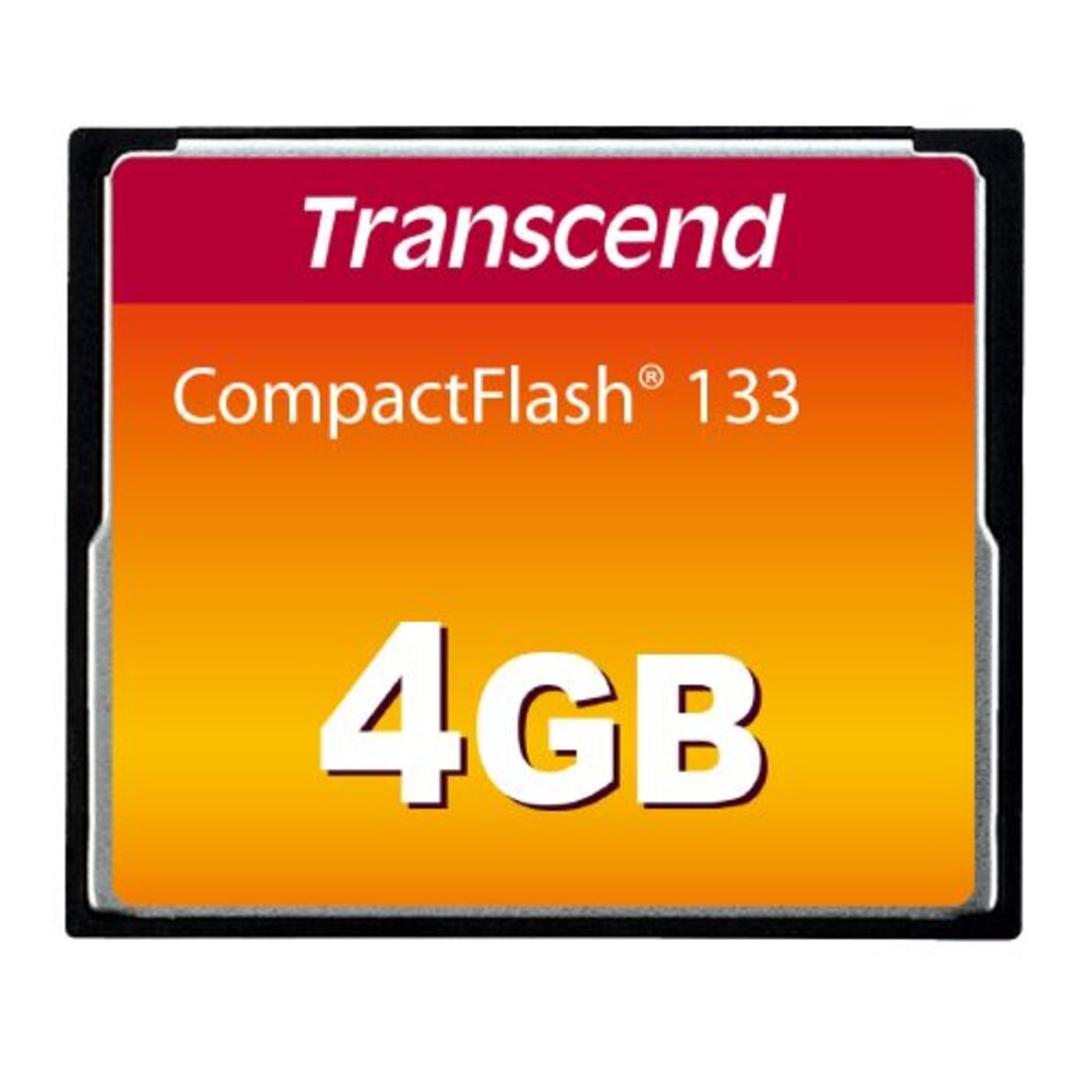 TS4GCF133-【TS4GCF133】 創見 4GB 133X MLC 晶片 CF 記憶卡 部分工具機可用
