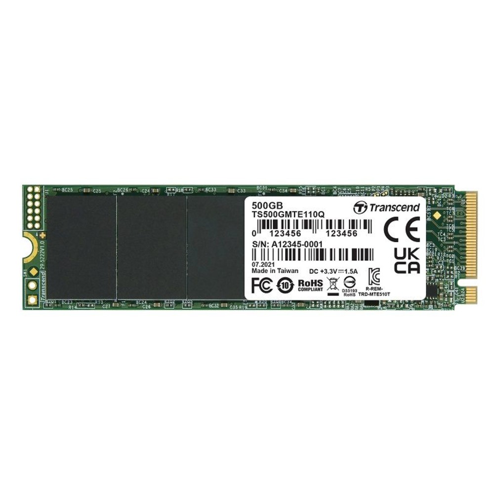 TS500GMTE110Q-【TS500GMTE110Q】 創見 500GB M.2 PCI-E NVMe SSD 固態硬碟 雙面打件