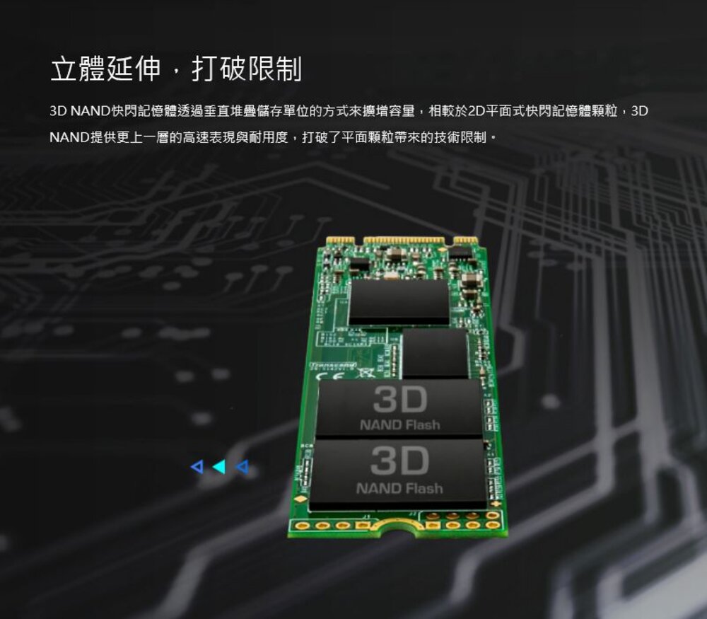 【TS512GMTS830S】 創見 512GB M.2 2280 SATA 3 SSD 固態硬碟-圖片-1
