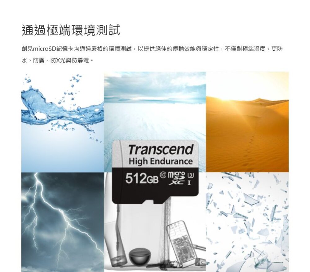 【TS512GUSD350V】 創見 512GB micro SDXC 高耐用記憶卡 行車記錄器 監視攝影機-圖片-4
