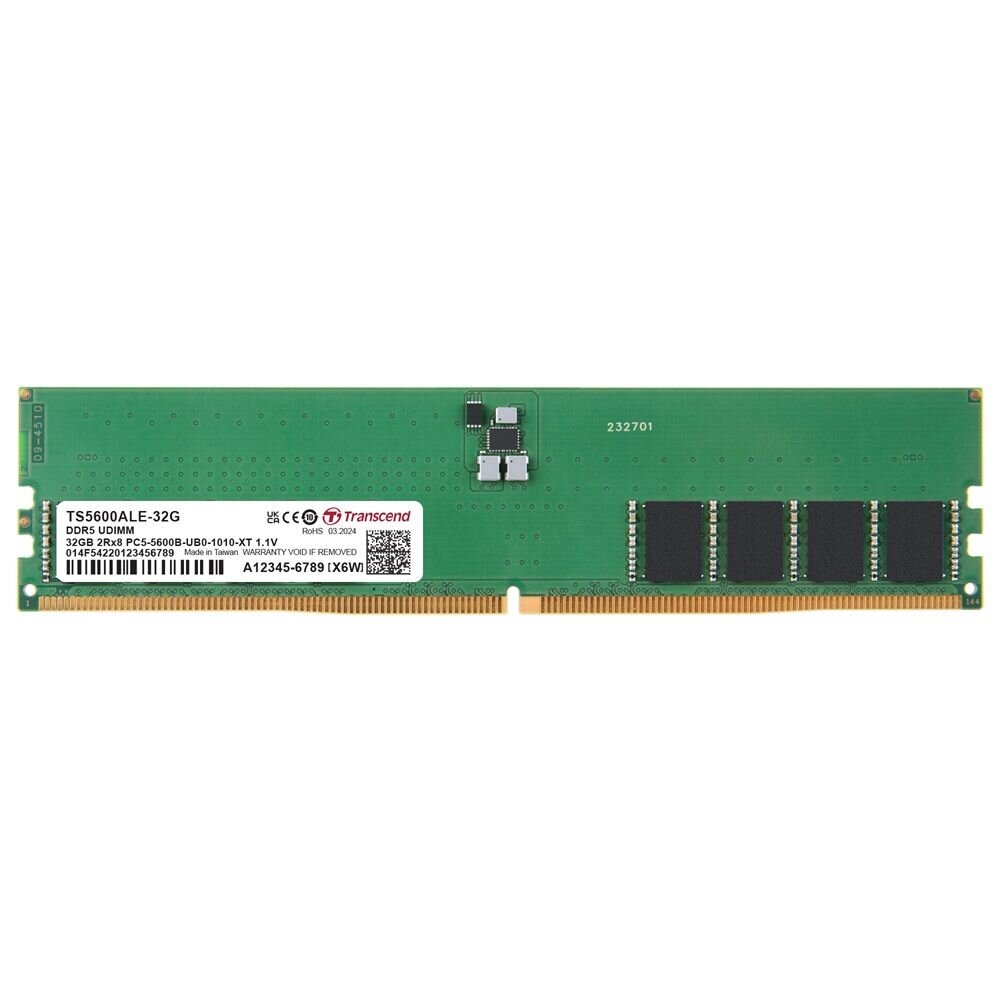 【TS5600ALE-32G】 創見 32GB DDR5-5600 桌上型 品牌顆粒 記憶體 終身保固 封面照片
