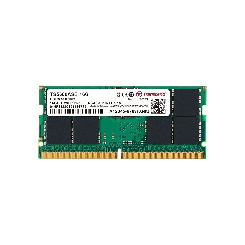【TS5600ASE-16G】 創見 16GB DDR5-5600 筆記型 品牌顆粒 記憶體 終身保固 封面照片