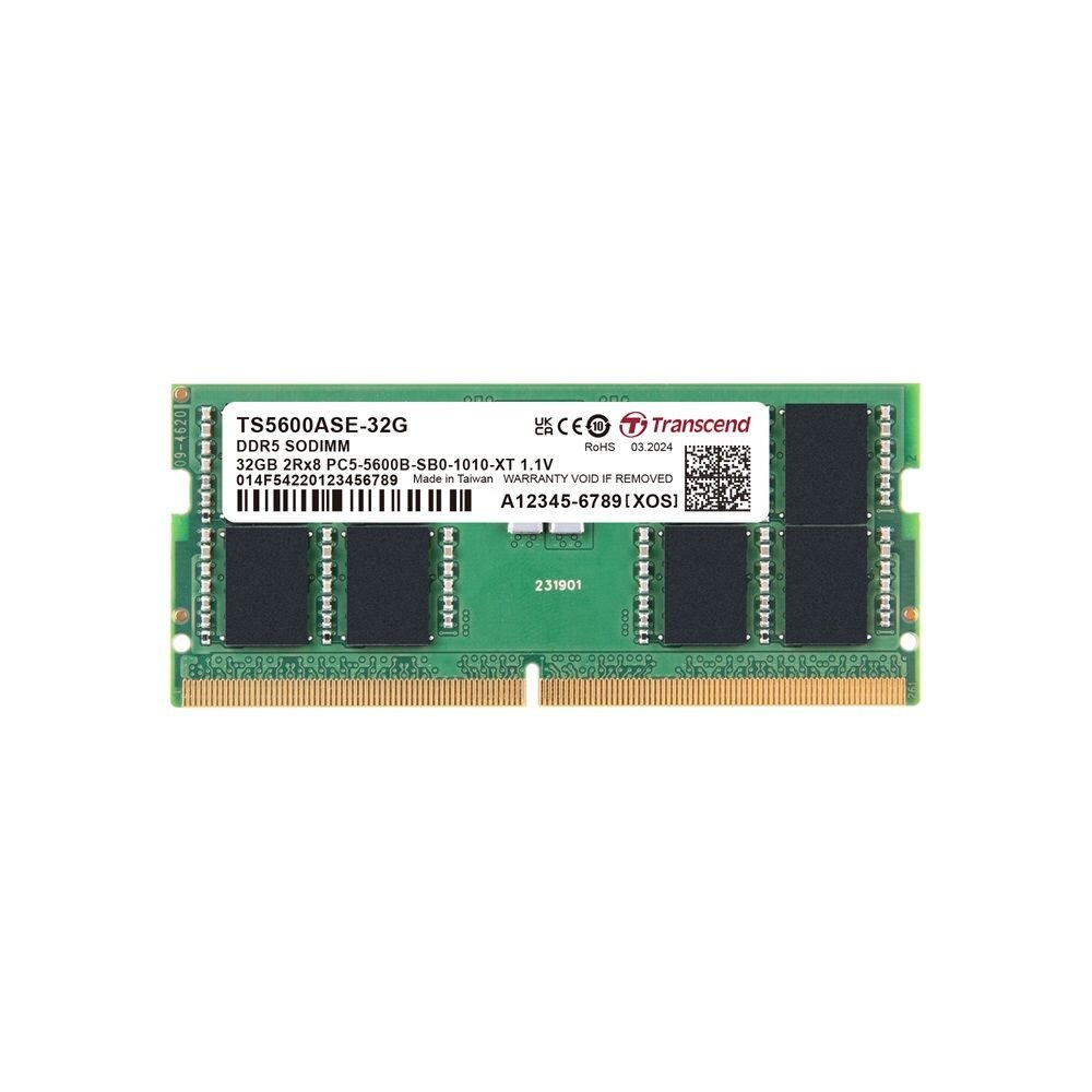 【TS5600ASE-32G】創見32GBDDR5-5600筆記型品牌顆粒記憶體終身保固