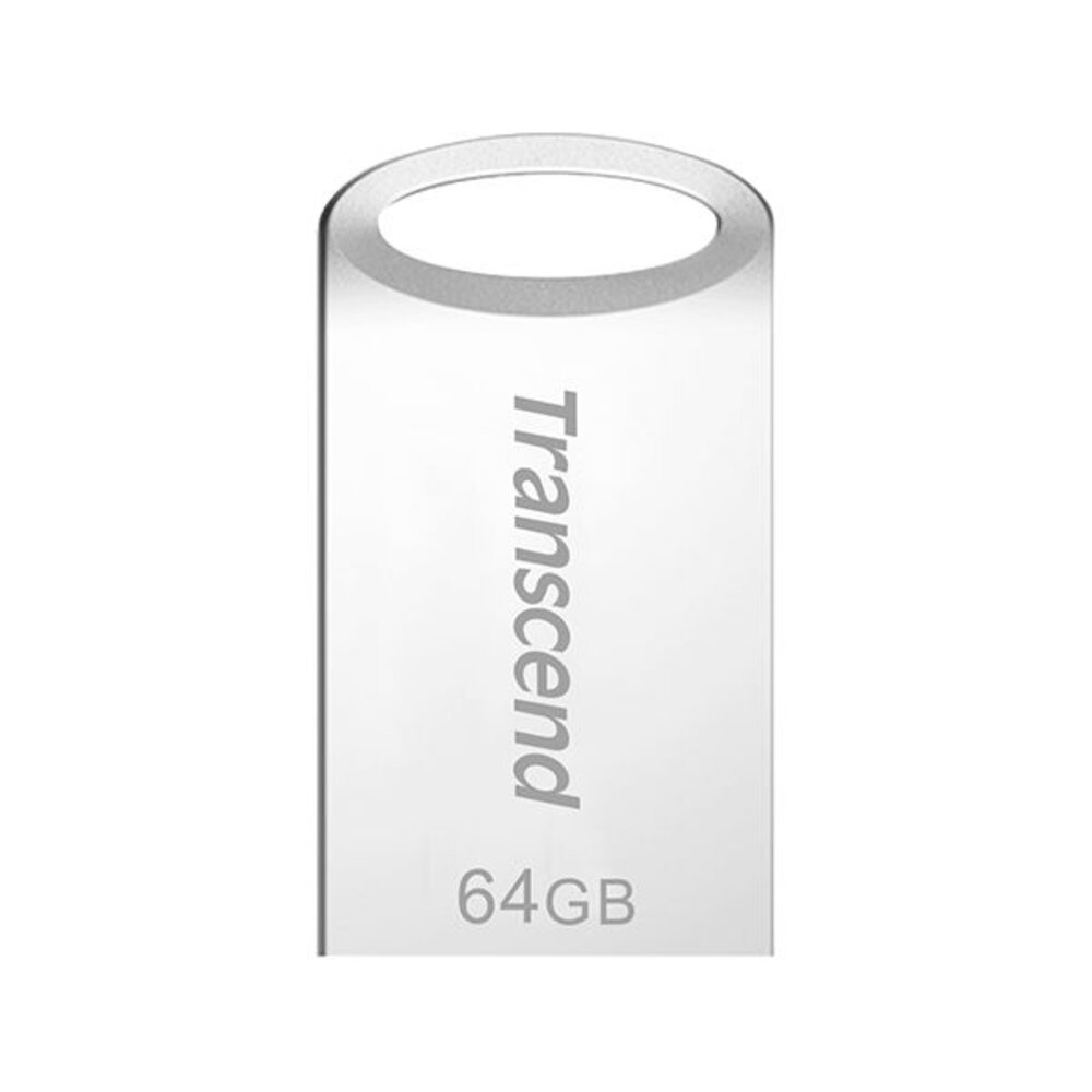 【TS64GJF710S】 創見 64GB JF710 USB 3.1 霧面銀 金屬外殼 短版 隨身碟 封面照片