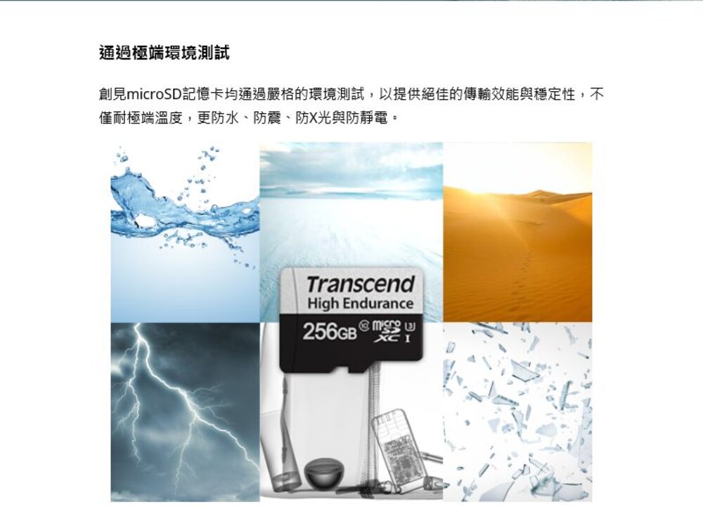 【TS64GUSD350V】 創見 64GB micro SD 高耐用 記憶卡 行車記錄器 監視攝影機-圖片-4