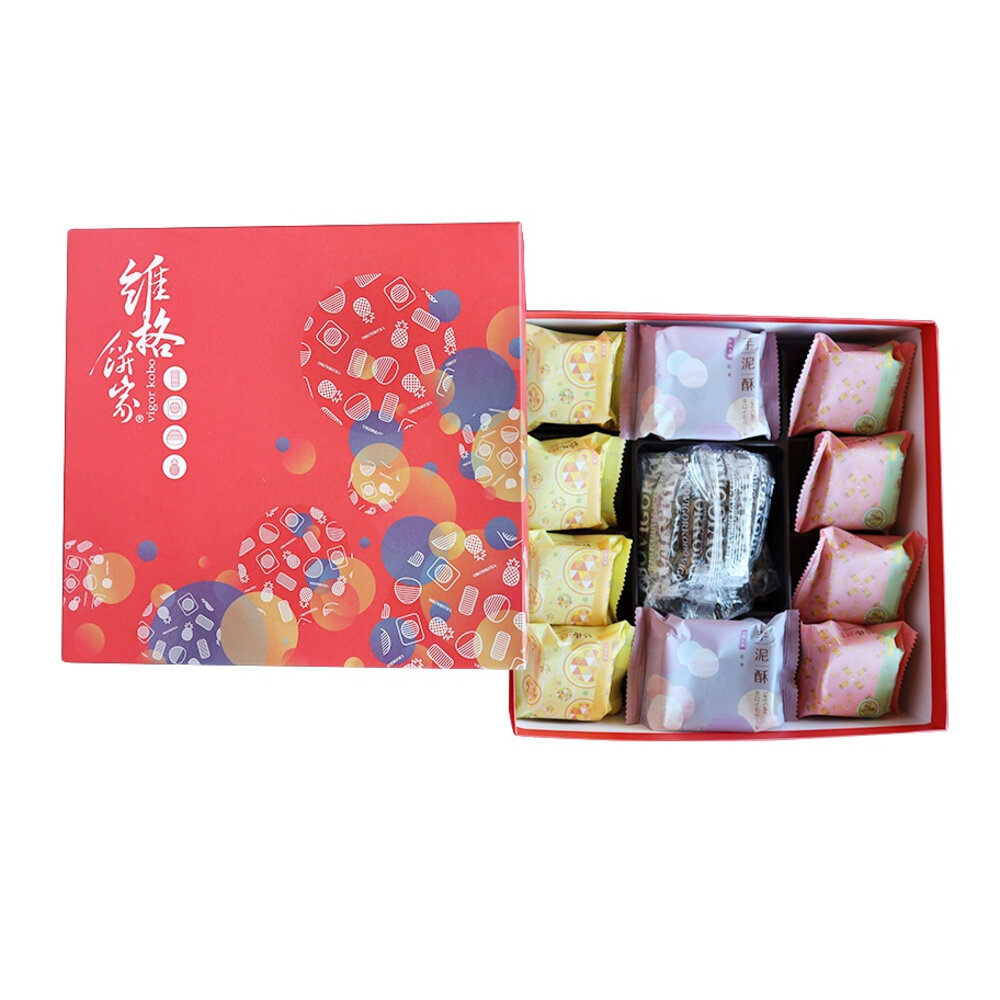 4221220057-【維格餅家】歡樂套組禮盒(鳳梨酥+鳳黃酥+芋泥酥+南棗核桃糕)｜官方旗艦店