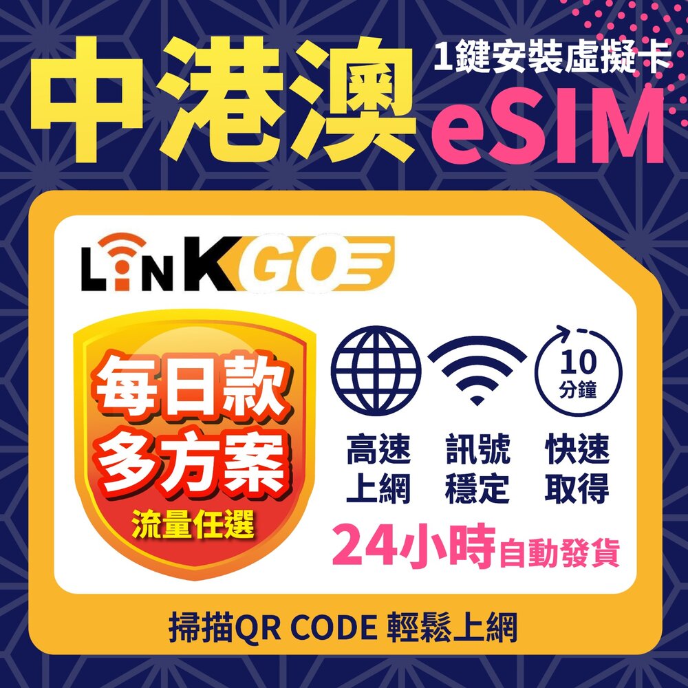 251018193759-【LinkGO 白鑽卡】中港澳eSIM 每日流量款 多天多組合方案  5G/4G高速 中國 香港 澳門 上海 北京