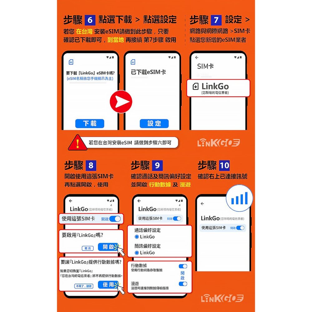 【LinkGO 白鑽卡】亞洲多國家eSIM 總流量 多天多組合方案 5G/4G高速 多電信 日本 菲律賓 首爾 烏茲-圖片-10
