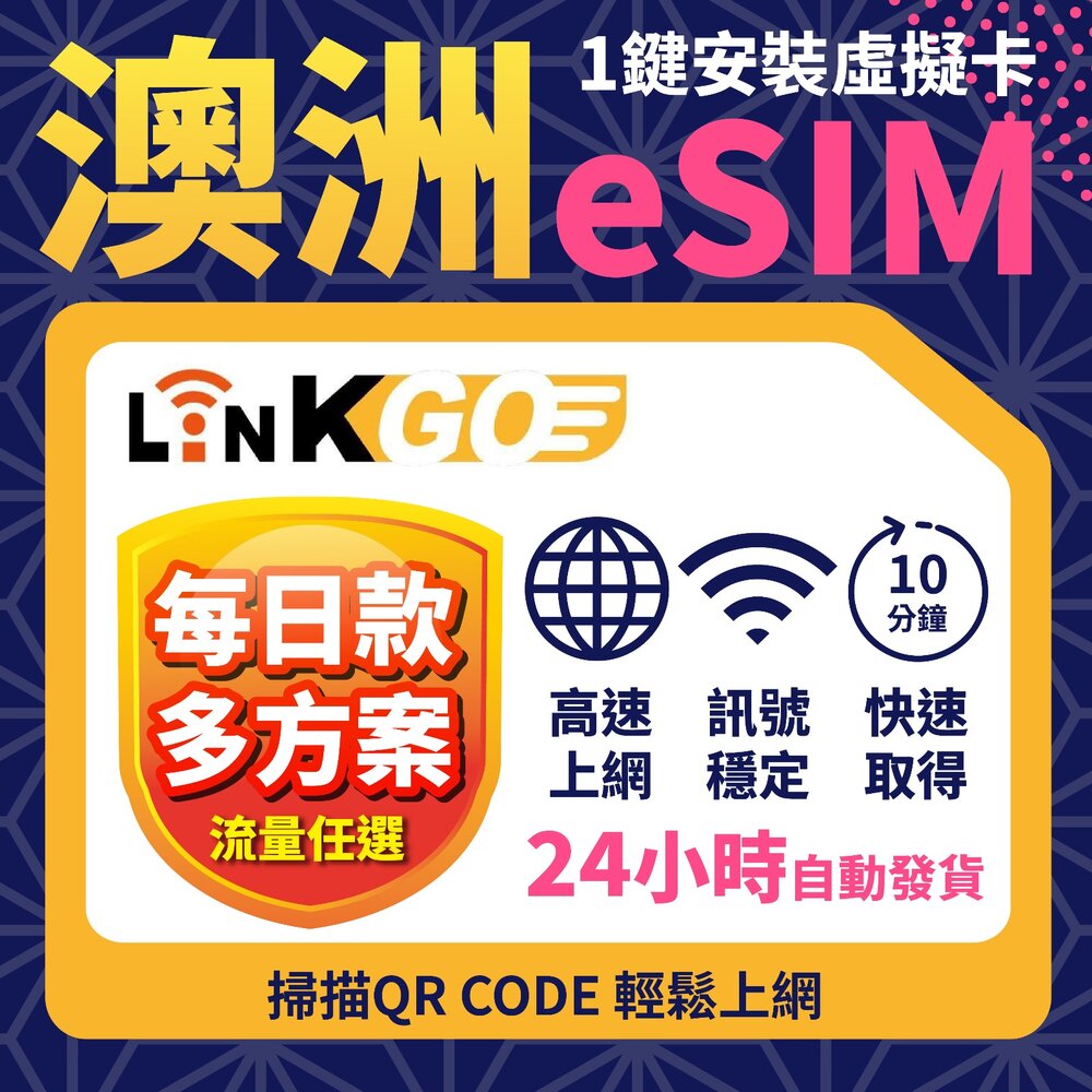 251022121056-【LinkGO 白鑽卡】澳州eSIM 每日流量款 多天多組合方案 5G/4G高速 雪梨 布里斯本 墨爾本