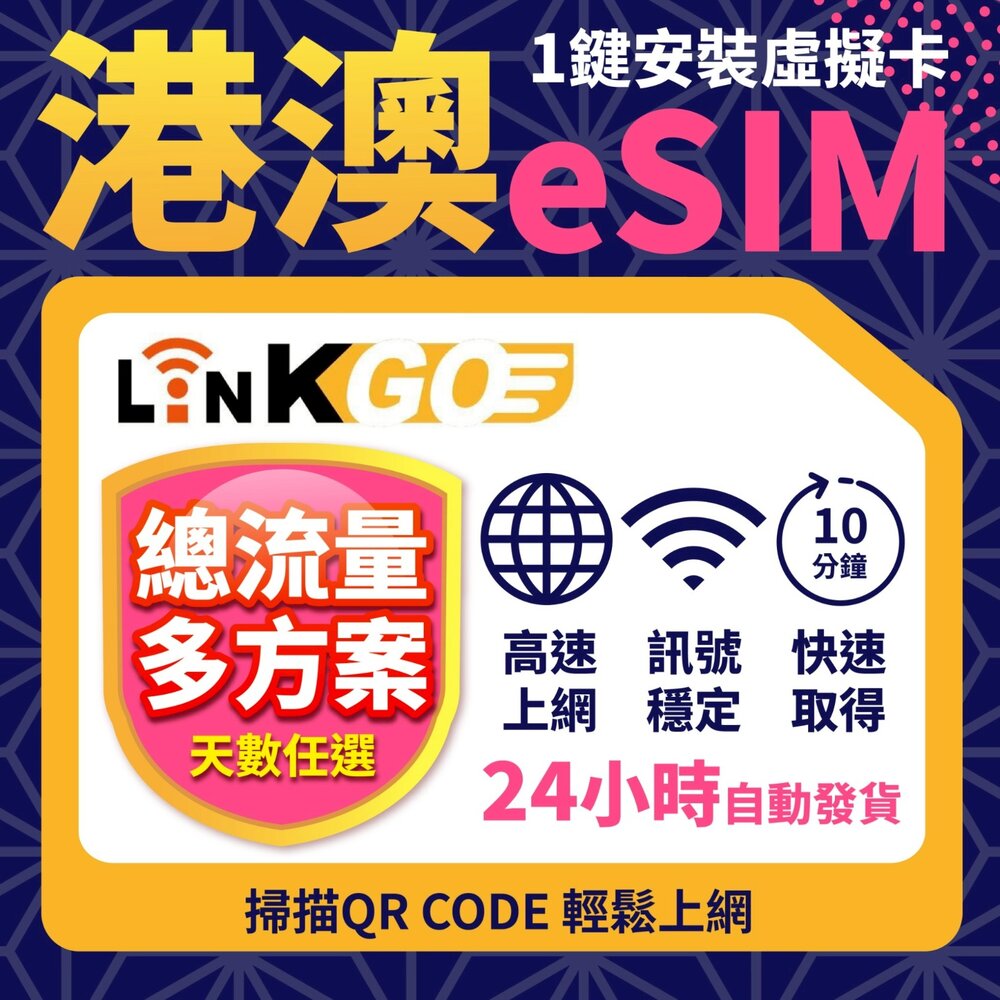 251103142242-【LinkGO 白鑽卡】港澳eSIM 每日款/總流量款 1~5天多組合  5G/4G高速 香港 澳門
