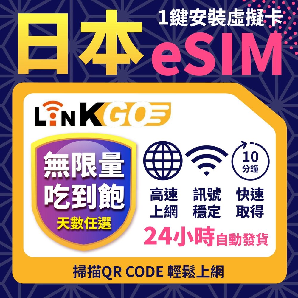 251103181149-【LinkGO 白鑽卡】日本eSIM 無限量吃到飽 1~3天多組合方案 5G/4G高速 雙電信 日本 北海道 東京 大阪