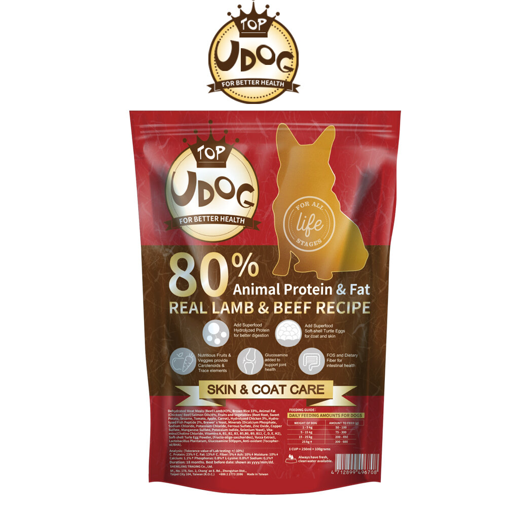 UDOG 全齡犬 草原盛宴-牛羊雙拼400g 犬糧 狗飼料『WANG』-圖片-1