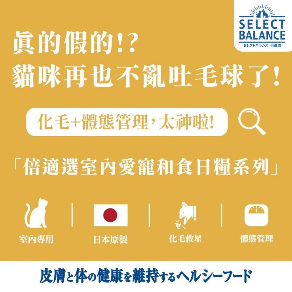 日本 Select Balance 倍適選 SB 貓飼料【買一送一】1.6kg 雞肉 貓乾糧 貓主食 貓飼料『WANG』-圖片-5