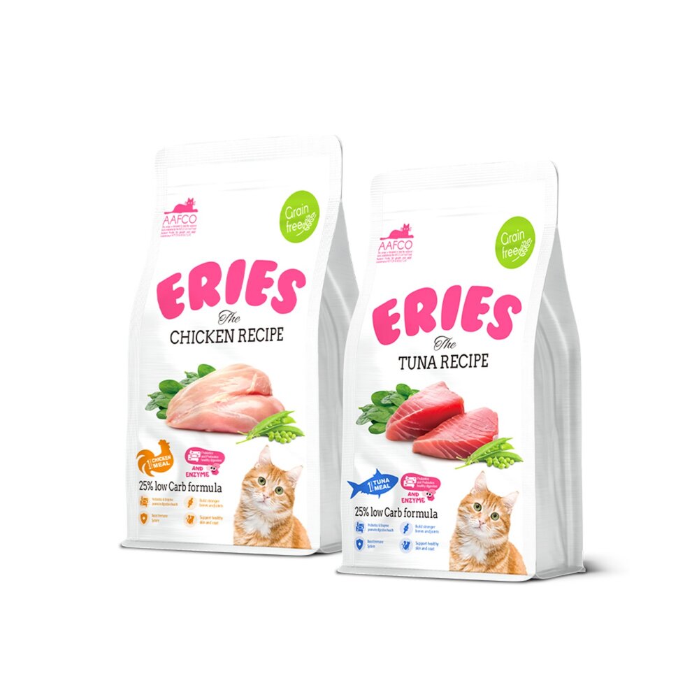 Eries 伊瑞思 益生菌酵素無穀貓糧 1kg 無穀 低碳水配方 腸胃保健 貓主食 貓乾糧 貓飼料『WANG』-圖片-1