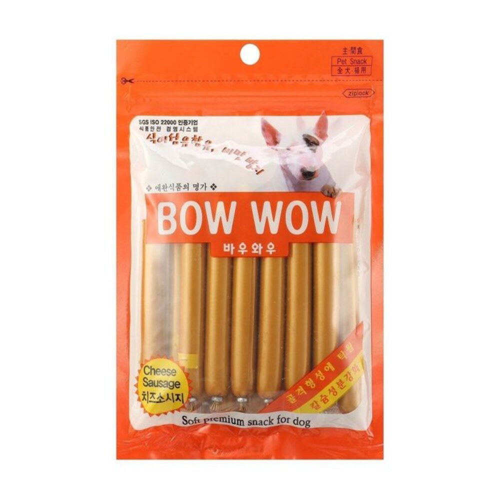 韓國BOWWOW 起司香腸 14條/包 犬用零食『WANG』-圖片-1