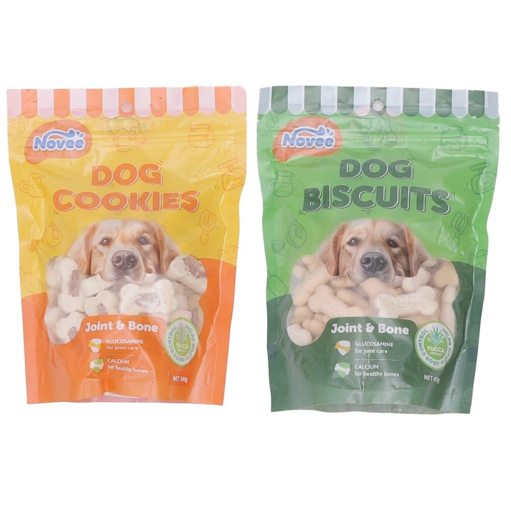 Novee 汪旺 關節保健小西點/骨骼保健餅乾 450g 量販包 添加葡萄糖胺軟骨素寵物餅乾 狗餅乾 狗零食『WANG』-圖片-1