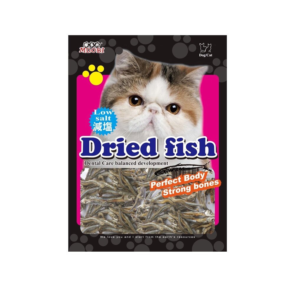 MDOBI 摩多比 高鈣減鹽小魚干 80g/包 (GAT-080) 小魚干 貓零食『WANG』-圖片-1