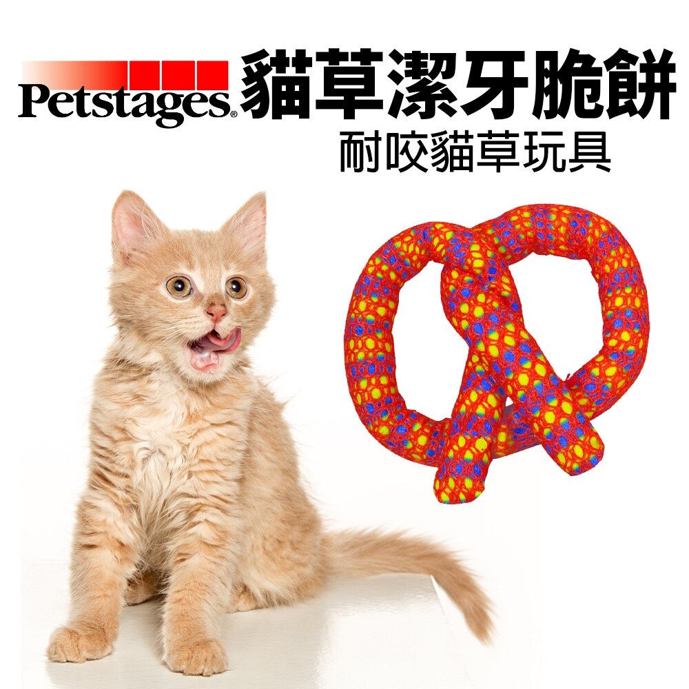 020200833-美國 Petstages 333 貓草潔牙脆餅 L 貓草玩具 耐咬 貓玩具『WANG』