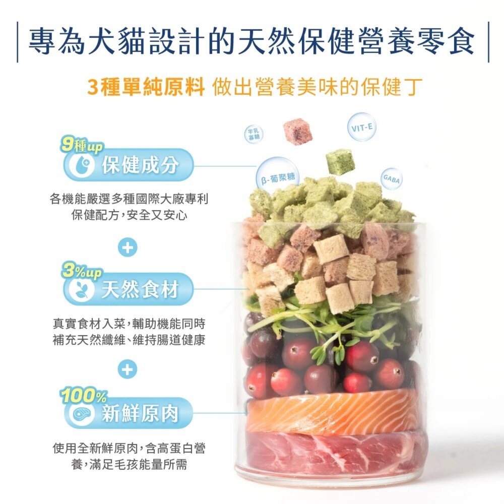 DogCatStar 汪喵星球 保健丁凍乾零食 20g 泌尿丁/排毛丁/口腔丁 犬貓零食 狗凍乾 貓凍乾『WANG』-圖片-6