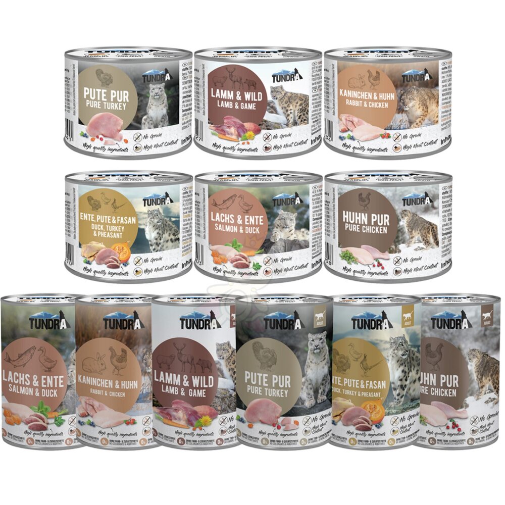 德國 TUNDRA 渴達 貓咪主食罐 200g 400g【單罐】貓主食罐 無穀貓罐 貓罐頭『WANG』-圖片-1