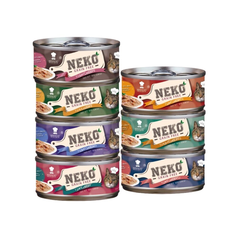 NEKO 無穀貓湯罐 80g【24罐組】鮪魚為基底 無榖罐 湯罐 鮮肉罐 補水罐 貓罐頭『WANG』-圖片-1