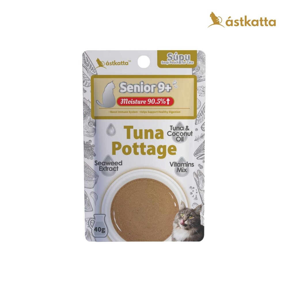 Astkatta 冰島 補水貓湯包 40g 挑嘴貓 老貓 泌尿 腎臟 鮪魚濃湯 湯包 補水包 貓餐包『WANG』-圖片-4