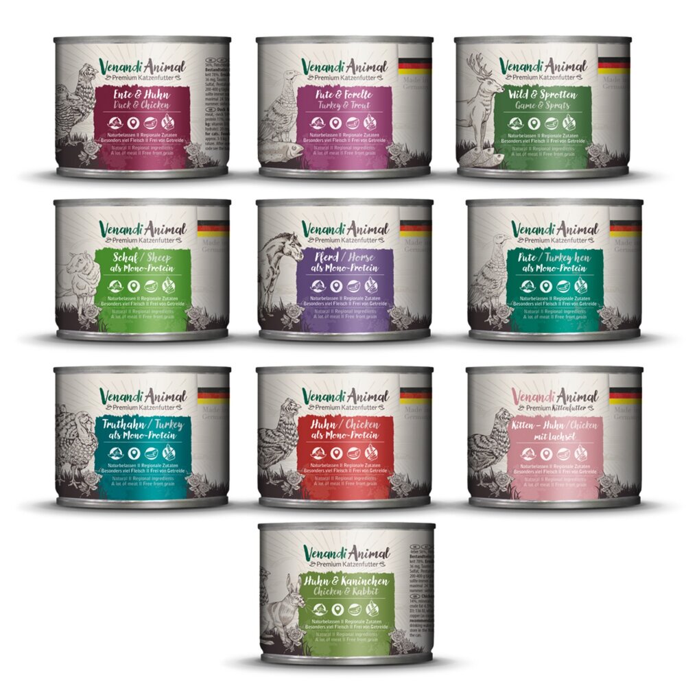 Venandi Animal 貓皇- 經典主食貓罐【6罐組】 200G 400G 經典罐 主食罐 貓罐頭『WANG』-圖片-3