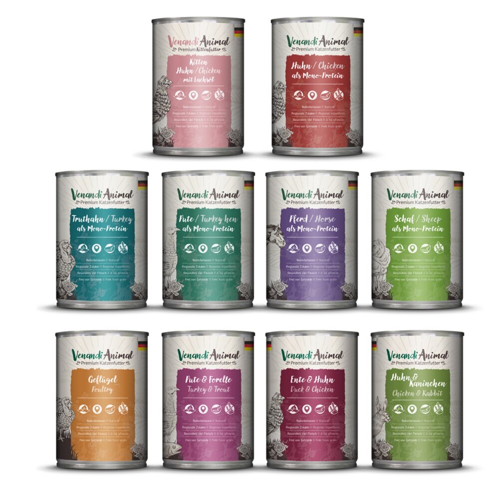 Venandi Animal 貓皇- 經典主食貓罐【6罐組】 200G 400G 經典罐 主食罐 貓罐頭『WANG』-圖片-4