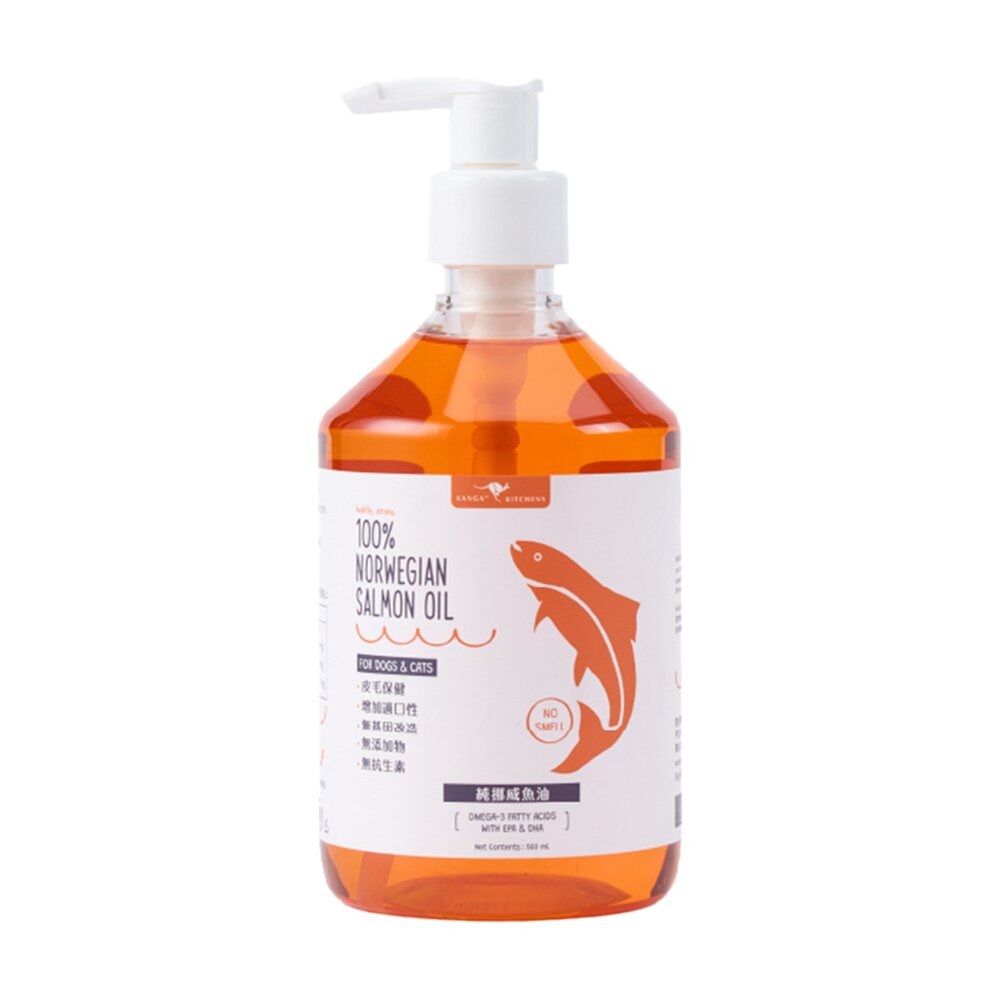 澳洲袋鼠廚房【加送贈品】100%挪威純魚油500ml 寵物魚油 挪威鮭魚油 天然魚油 全齡犬貓 皮膚保健『WANG』-圖片-2