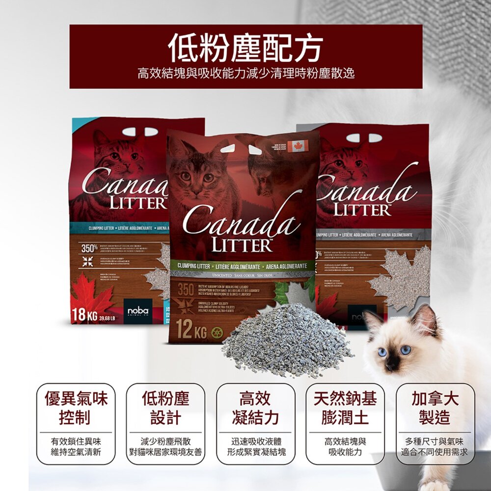 noba 高效凝結礦砂 39.7LB(18kg)【免運】藍鑽貓砂 礦砂 膨潤土 無塵細砂 貓砂『WANG』-圖片-2