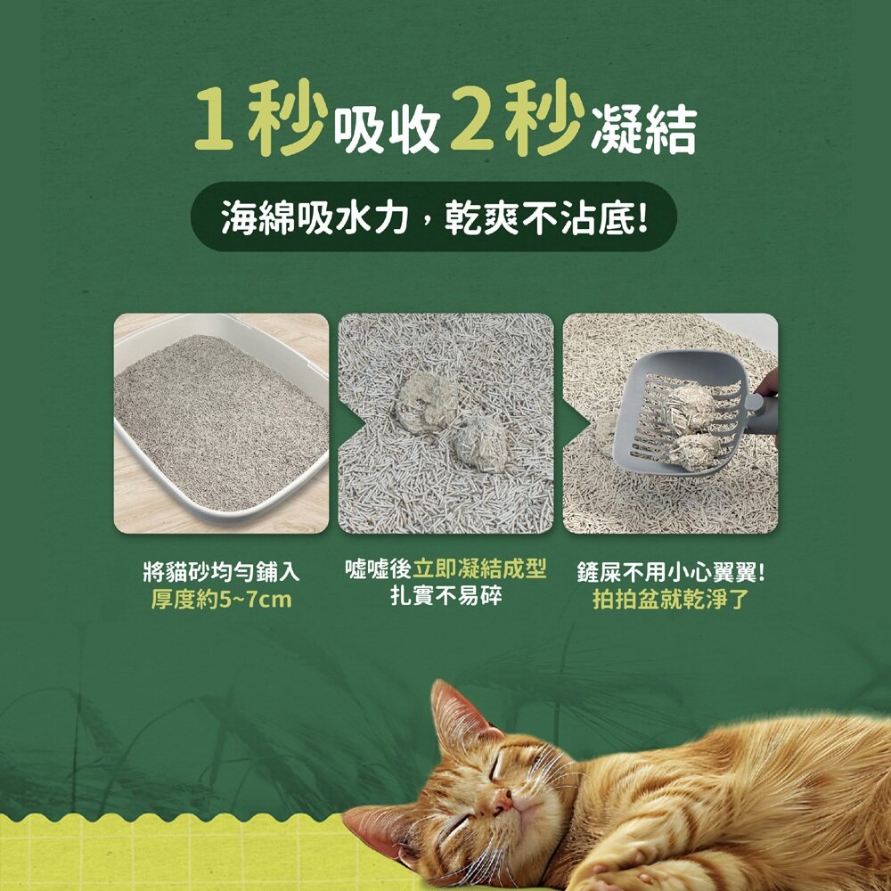 MRC 瑪西森林 環保豆腐砂 除臭稻殼貓砂【6包組免運】2.5kg(6L) 稻殼砂 極低粉塵 豆腐砂 貓砂『WANG』-圖片-4