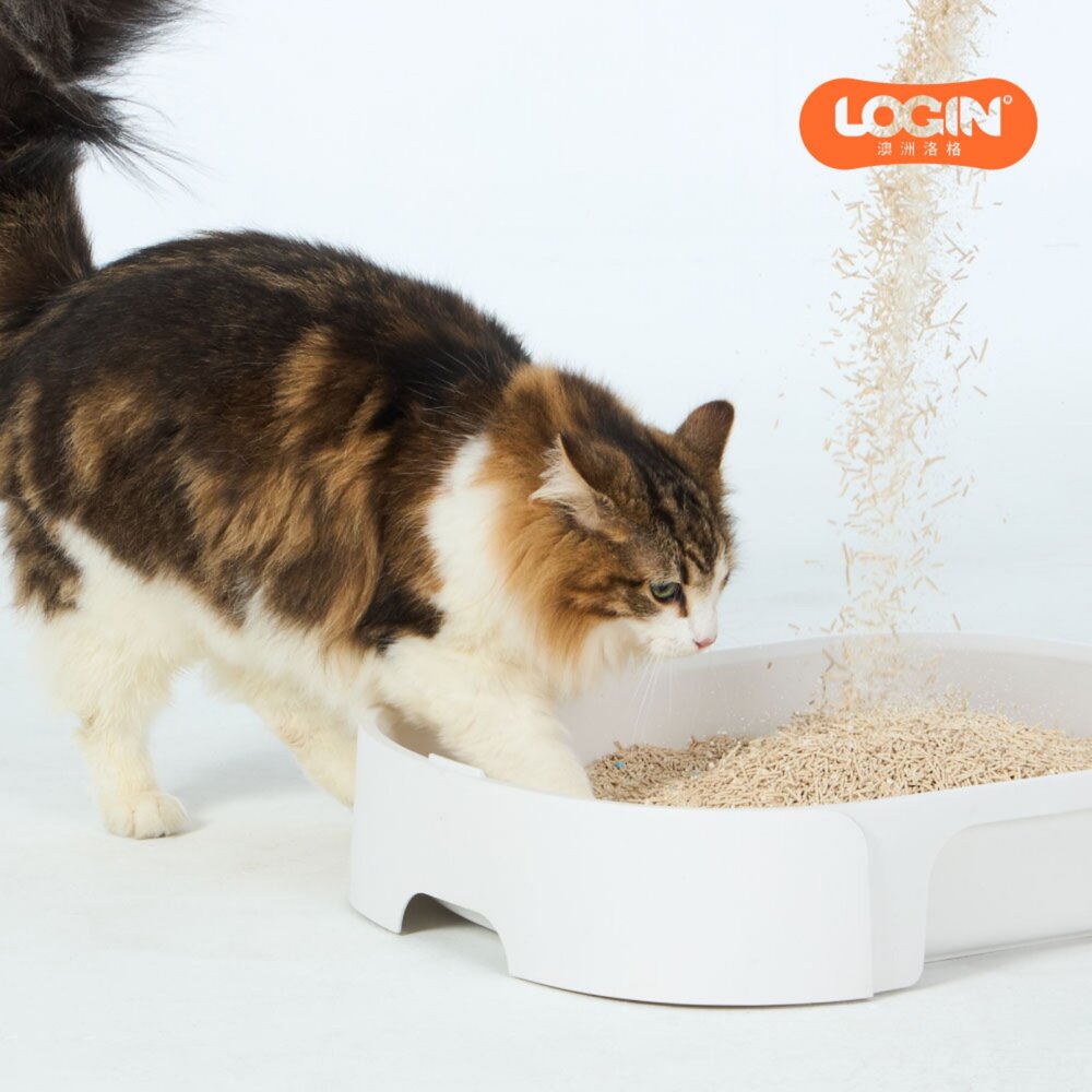 Login 洛格 稻殼珍珠砂貓砂 2.5kg【6包組免運】高分子吸水除臭顆粒 不卡邊 不黏底 可沖馬桶『WANG』-圖片-7