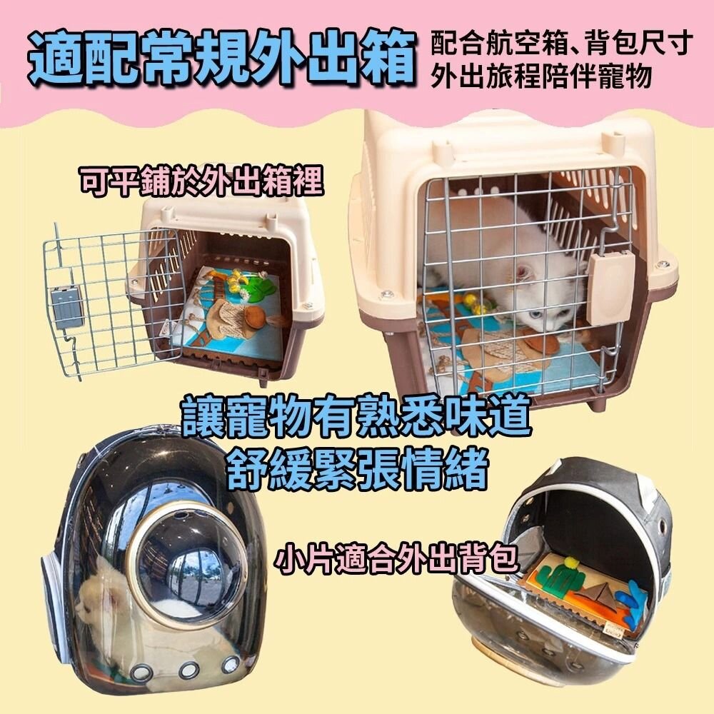 POOZPET 旅行日記貓用嗅聞墊 貓咪羽毛 藏食 貓薄荷 解悶玩具 貓玩具『WANG』-圖片-4