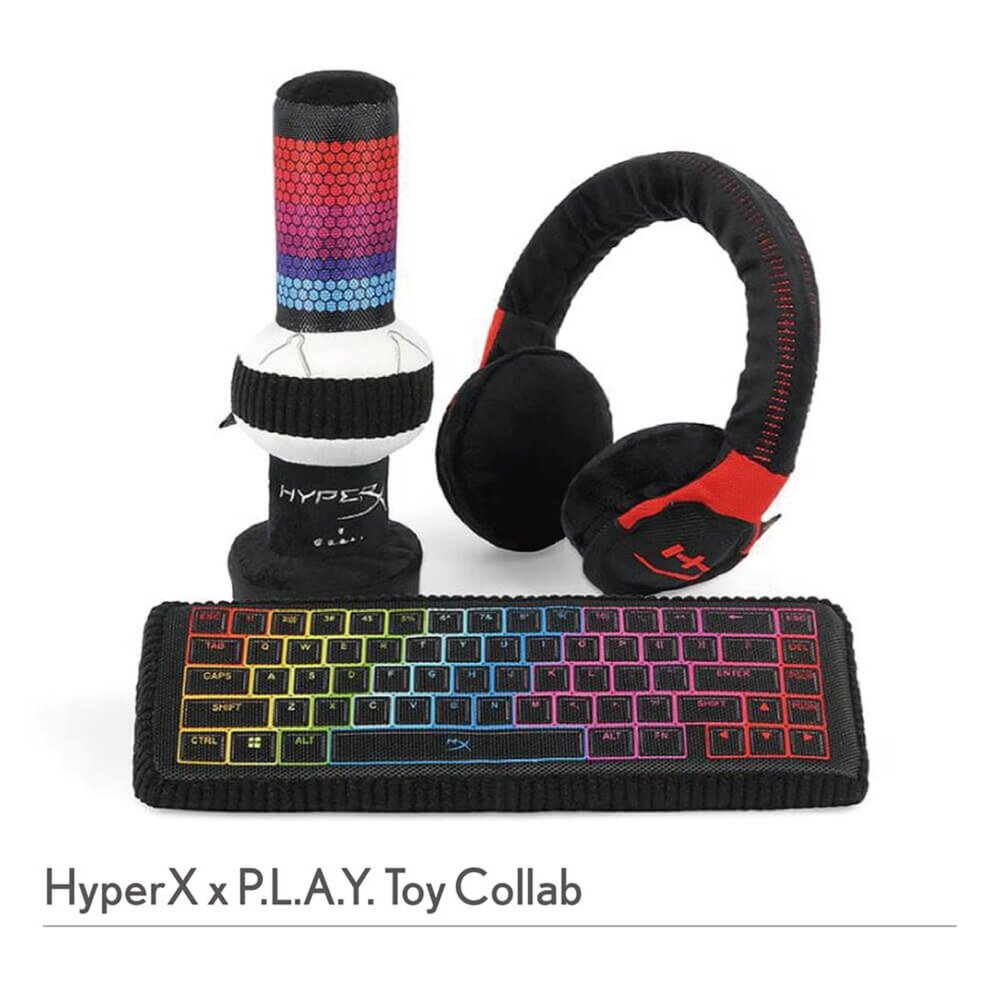 P.L.A.Y. 毛絨狗玩具 星際藝工 經典80年代 搖滾90年代 環遊勝地 旅遊達人 HyperX 狗玩具『WANG』-圖片-6