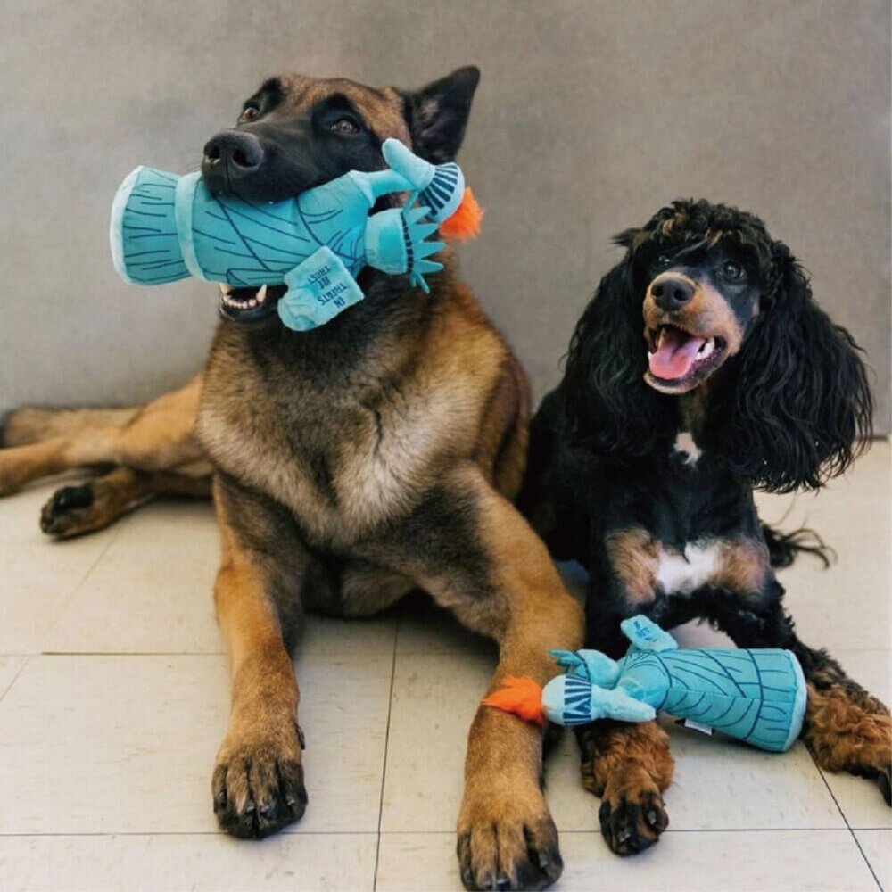 P.L.A.Y. 毛絨狗玩具 星際藝工 經典80年代 搖滾90年代 環遊勝地 旅遊達人 HyperX 狗玩具『WANG』-圖片-9