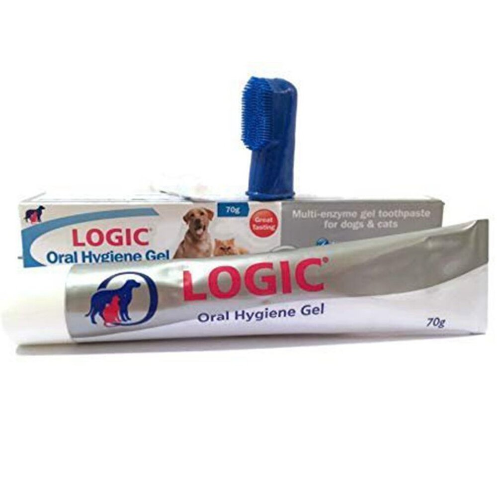 050500140-英國CEVA LOGIC 歐樂 西華害淨犬貓免洗牙膏 70g 犬貓免洗牙膏 簡單好用 附指套『WANG』