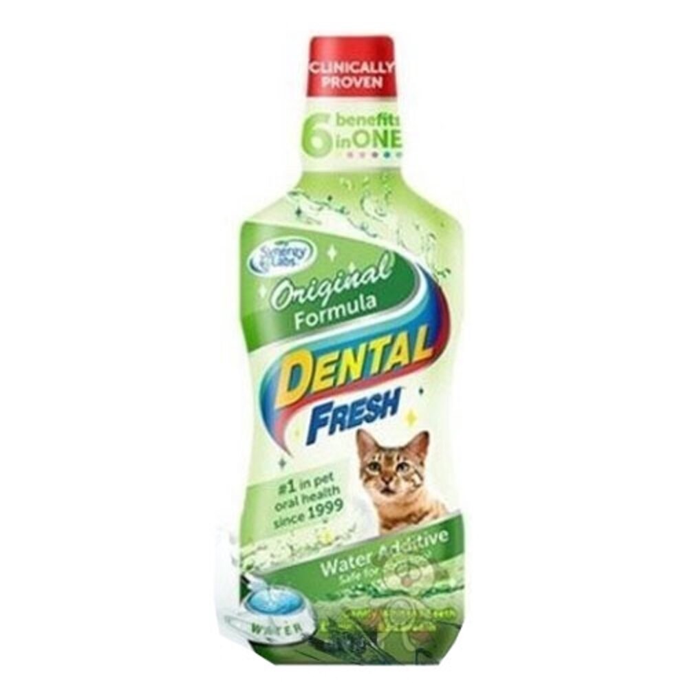 潔牙白 DENTAL FRESH 貓用潔牙液 8oz 寵物潔牙水 貓咪潔牙 貓咪牙膏 貓咪漱口水『WANG』-圖片-1