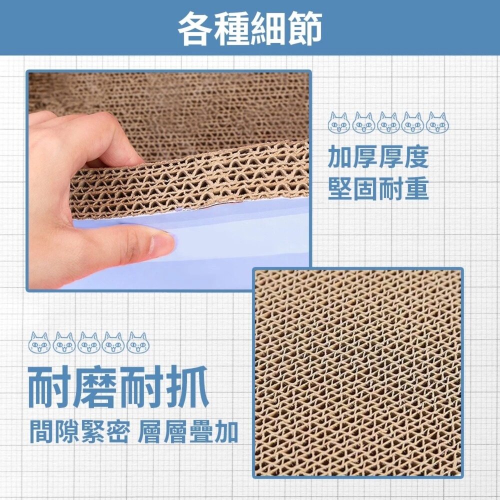 iCat 寵喵樂 貓咪浴缸貓抓板 不掉屑 瓦愣紙貓抓板 人氣貓抓板 可愛造型 貓泡澡 磨爪『WANG』-圖片-5