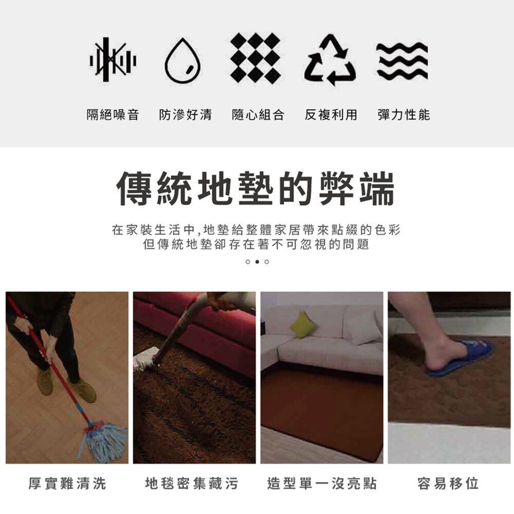 iCat 寵喵樂 寵物日式防滑地墊 30x30cm (單片) 多款顏色 寵物地墊『WANG』-圖片-5