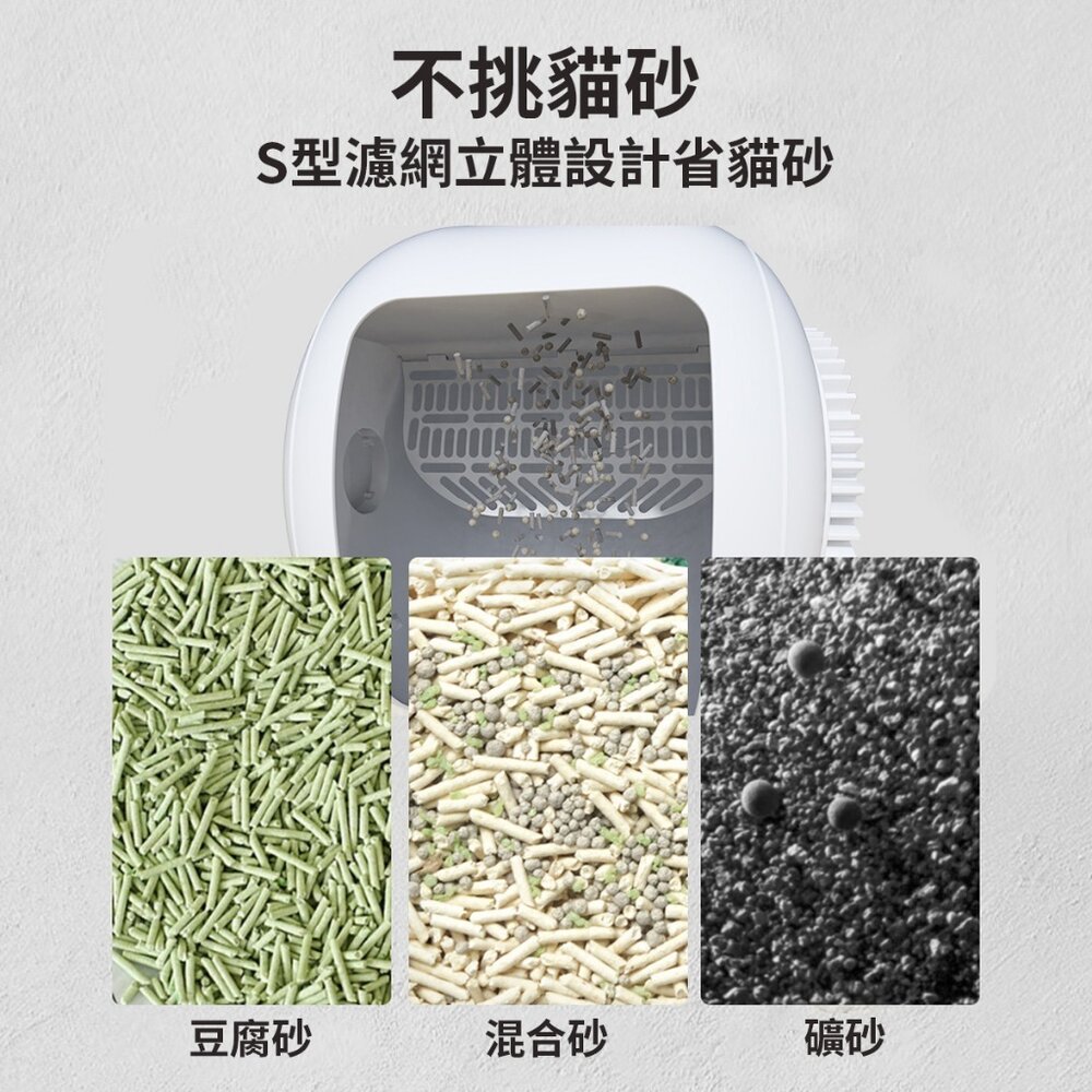 icat 寵喵樂 智能全自動貓砂盆 Wifi 自動貓砂機 自動貓砂盆 貓砂盆(附垃圾袋+淨化液)『WANG』-圖片-6