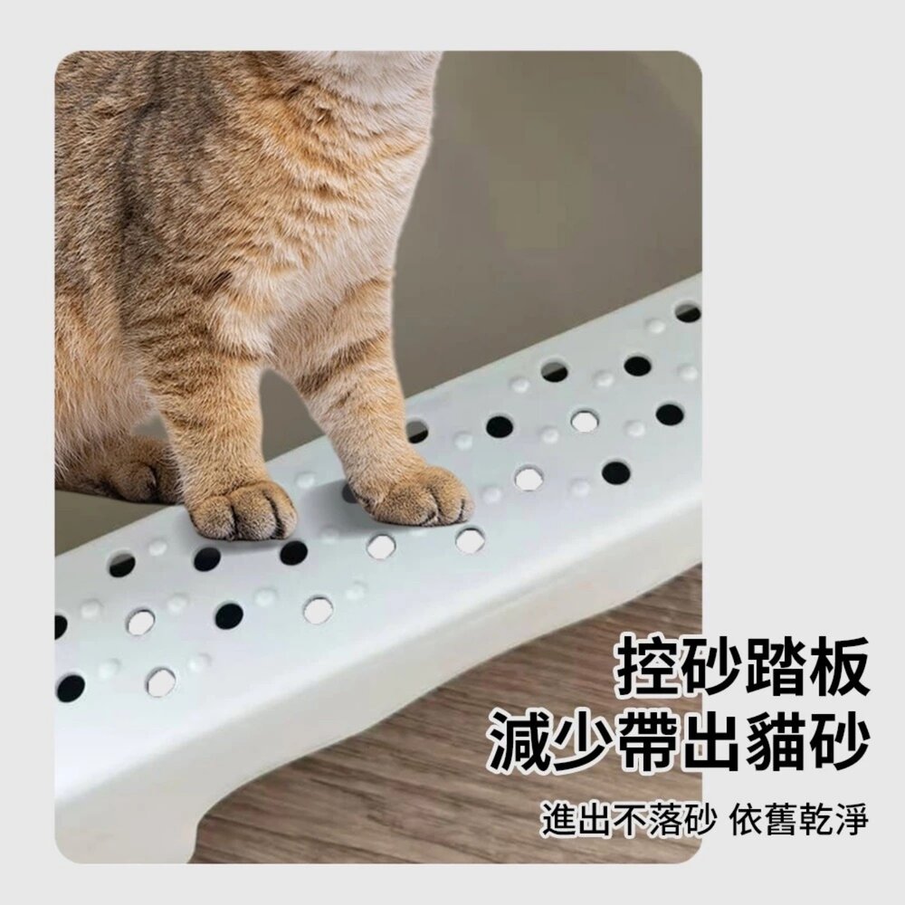UrbanPaw 喵喜堡全封閉特大 防濺砂隔臭 抽屜式猫砂盆|自由進出貓砂盆 猫砂盆-圖片-6