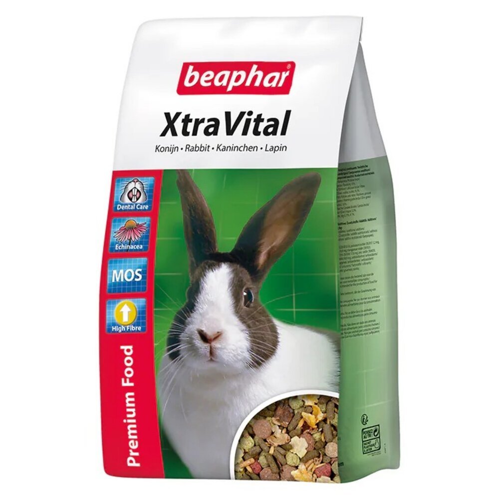 beaphar 樂透 超級活力成兔飼料 1KG 成兔飼料 樂透兔飼料 樂透兔料 迷你兔 侏儒兔 小動物飼料『WANG』-圖片-1