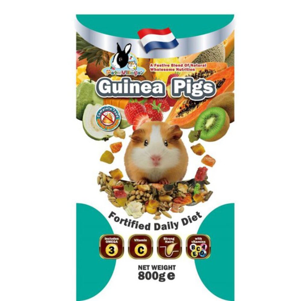 060100044-PV 天然天竺鼠水果大餐( PV-592-0801) 800G 小動物飼料『WANG』