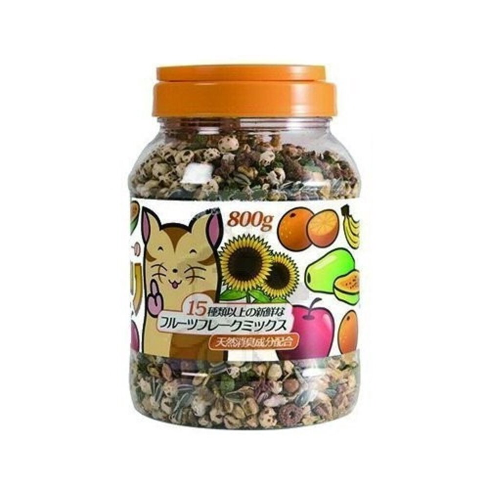 060100287-倉鼠的大補帖 什錦果麥綜合水果【M-F671】750g 適合各種寵物鼠的飼料 天竺鼠 黃金鼠『WANG』