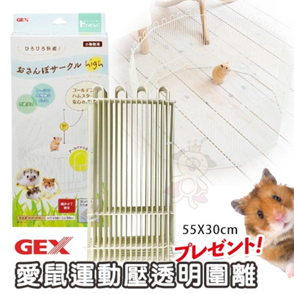 060400135-日本 GEX 愛鼠運動壓透明圍離66063  在家也能讓寵物鼠活動娛樂『WANG』